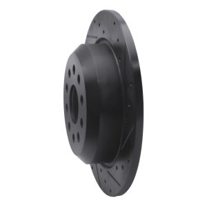 Jeep Wrangler Brake Rotor (1) - Rear Right - R1 Concepts - Drilled & Slotted - Black - `18-`25 Jeep Wrangler Brake Rotor (1) - Rear Right - R1 Concepts - Drilled & Slotted - Black - `18-`25